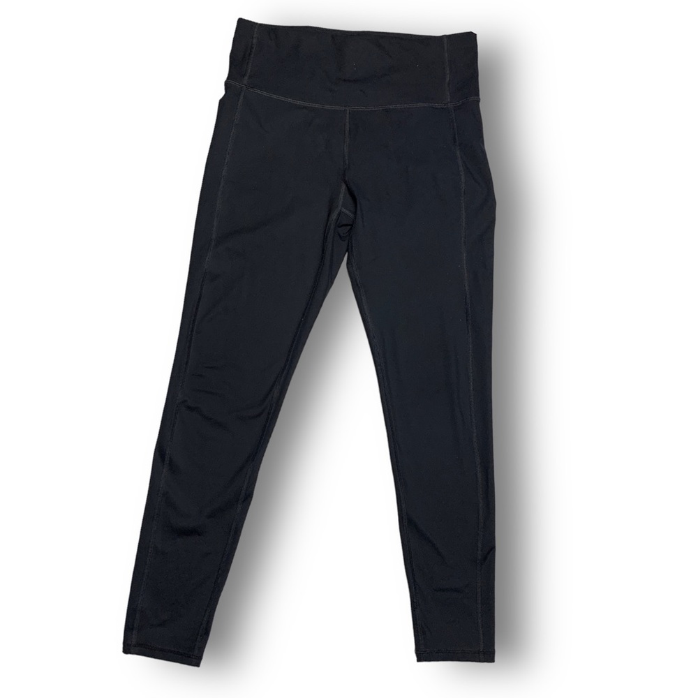 Champion Women’s Medium Leggings Black Low Rise Cropped Activewear Bottoms